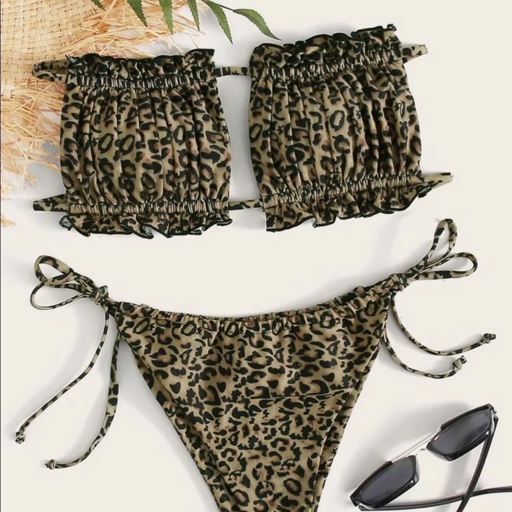 Shein cheetah bikini set